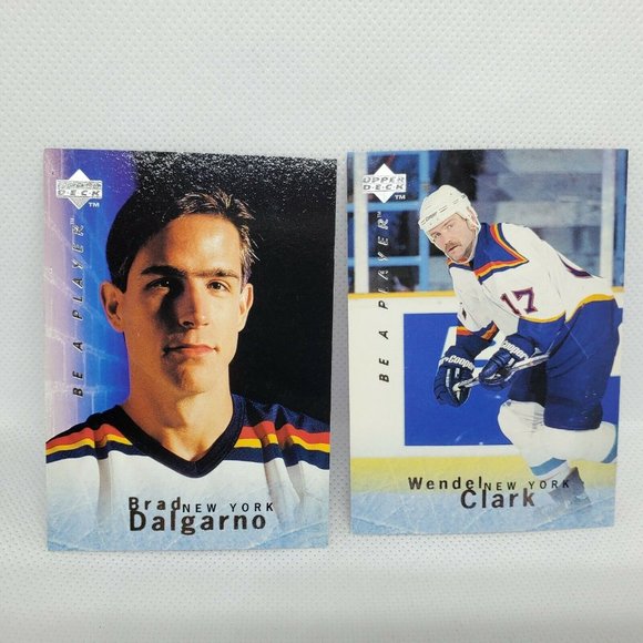 1996 Mint Be A Player Upper Deck Lot Of 6 New York Vintage Hockey Trading Cards - Picture 8 of 10